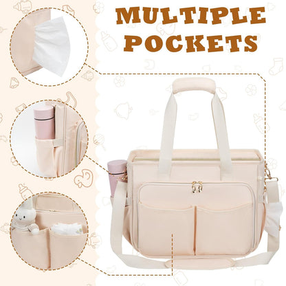 Diaper Bag Tote, Large Travel Hospital Bag for Labor Delivery