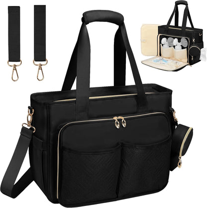 Diaper Bag Tote, Large Travel Hospital Bag for Labor Delivery