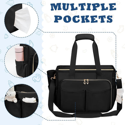 Diaper Bag Tote, Large Travel Hospital Bag for Labor Delivery