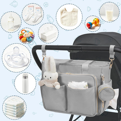 Diaper Bag Tote, Large Travel Hospital Bag for Labor Delivery