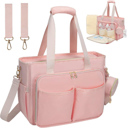 Diaper Bag Tote, Large Travel Hospital Bag for Labor Delivery