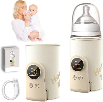 Portable Bottle Warmer for Travel, Comfortable Bottle Warmer on the go, Rapid Warming,Long-Lasting Warming up to 6-10H