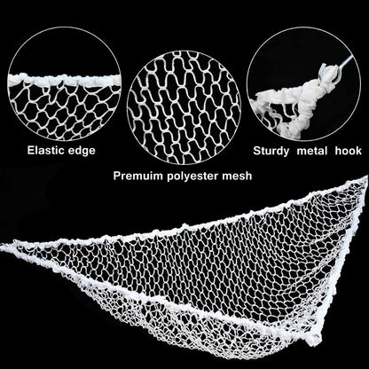 Hammock Mesh Toy Net Stuffed Animal Hammock Mesh Toys Net for Kids Jumbo Large Storage Mesh Net for Pet Corner Animal Hammock Stuffed Animals Wall Hanging Organizer Christmas Gift (White)