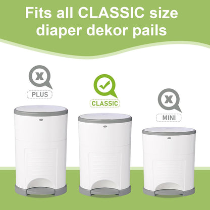 Disposable Diaper Pail Refill Bags, Cherry Blossom Scented, 4 Pack