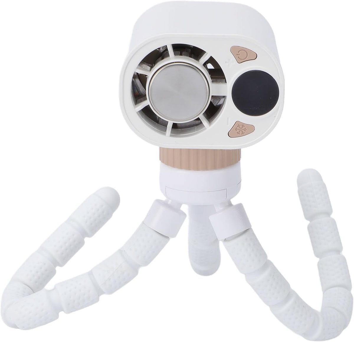 GLOGLOW Stroller Fans Turbo Fan with Semiconductor Cooling Flexible Octopus Tripod Desktop Small Personal Fan Quiet for Stroller Camping Office Car Mini Handheld 1800mAh