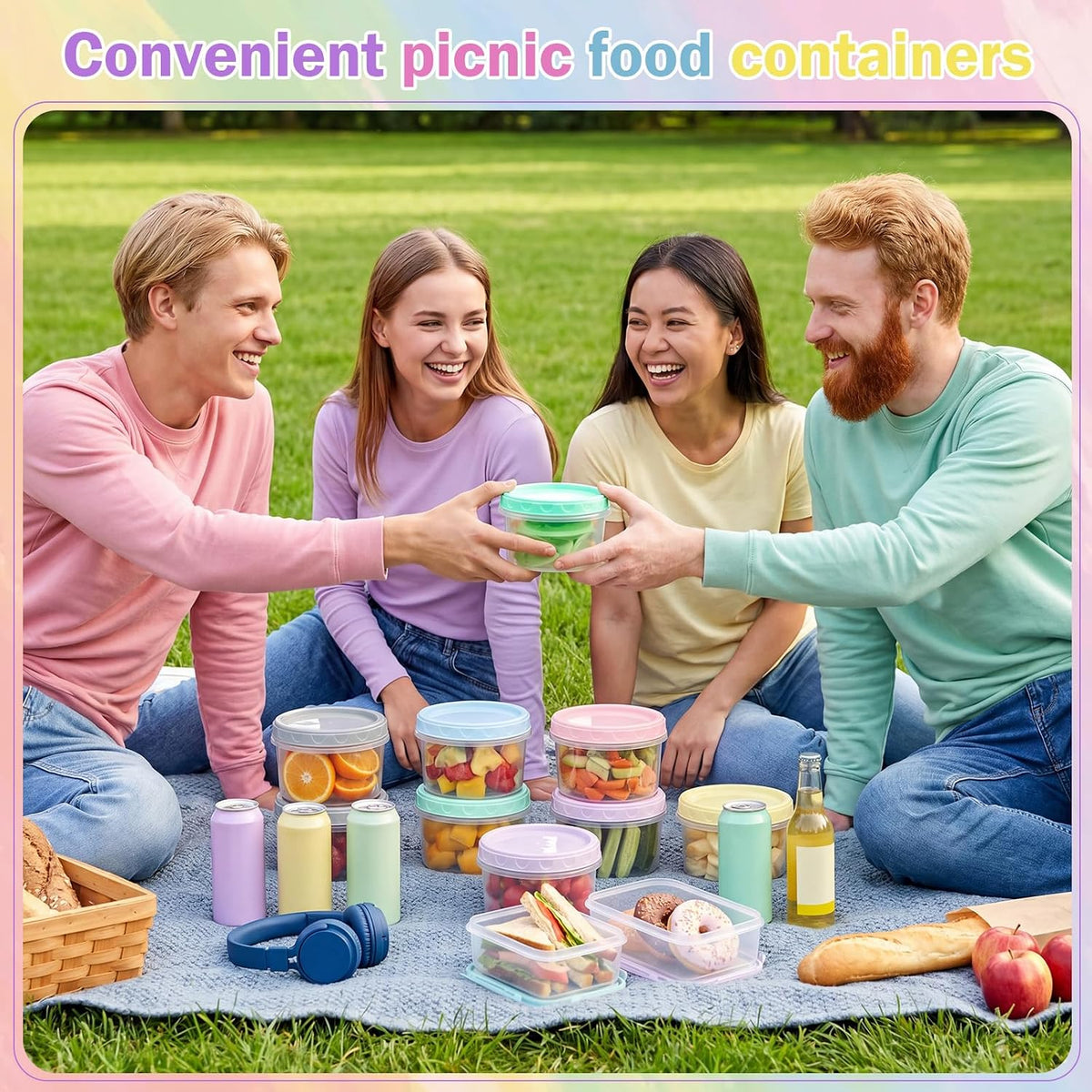 Pack 8 oz Freezer Containers with Lids, Purple, 36