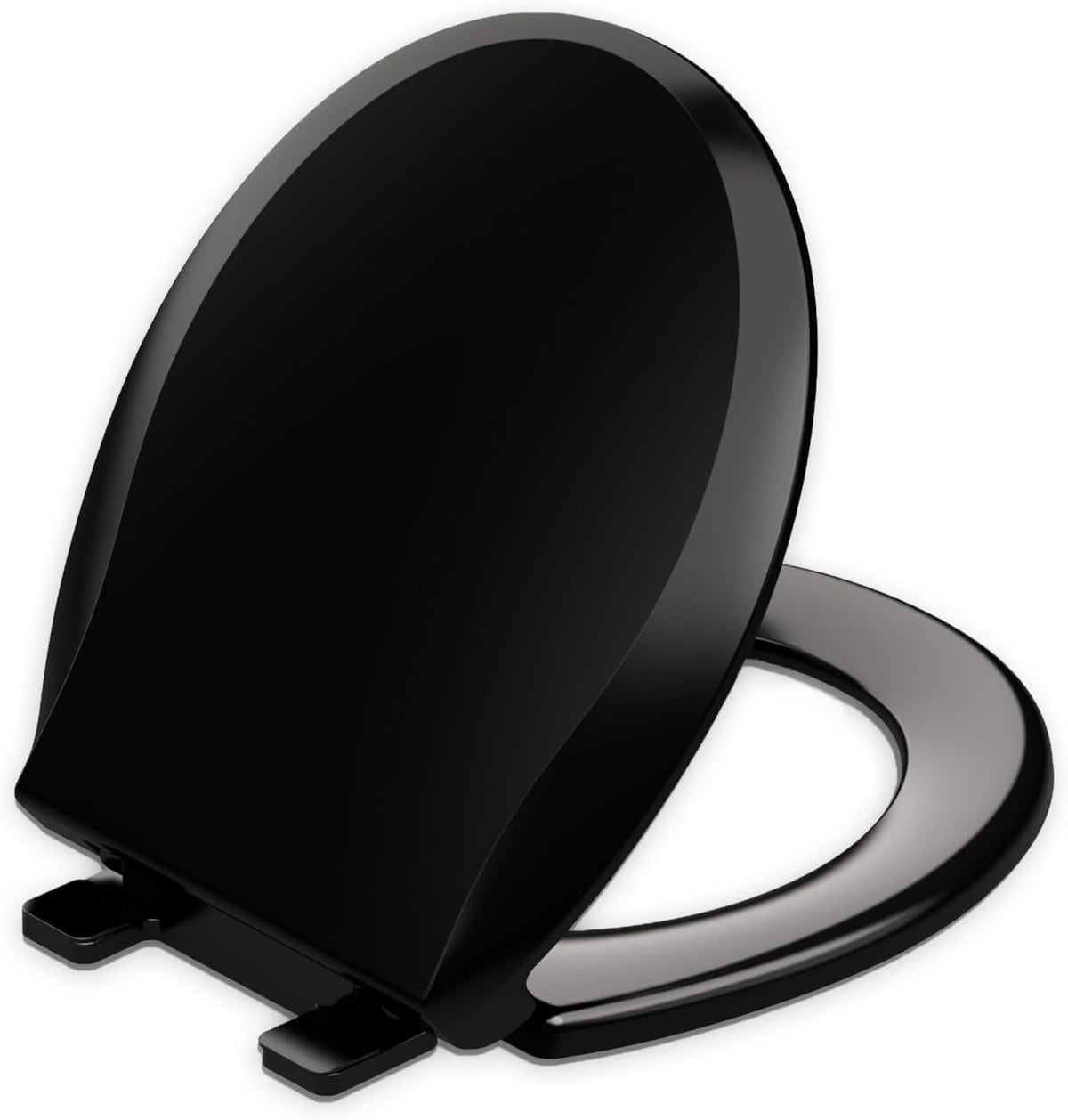 Toilet Seat with Toddler Seat, Potty Training Toilet Seat Round 2 in 1 Soft Close Quiet No Slapping, Magnetic Absorption, Easy to Install and Clean,White