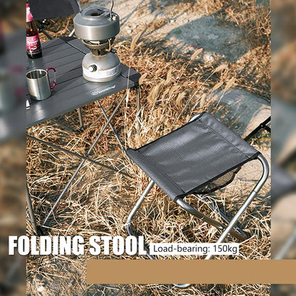 Portable Mini Folding Stool, Small Camping Stool Mortable Stool Can Hold Up to 150 Lbs