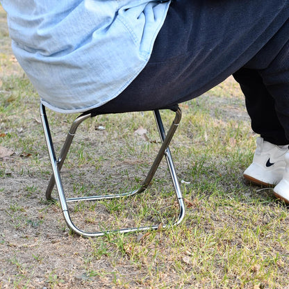 Portable Mini Folding Stool, Small Camping Stool Mortable Stool Can Hold Up to 150 Lbs