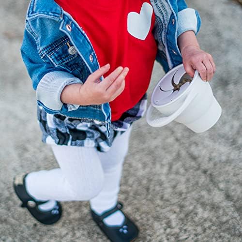 Silicone Collapsible Snack Cup (Navy) - 100% Food Grade Silicone - BPA, Phthalate, and Latex Free - Dishwasher Safe - 6 Months+