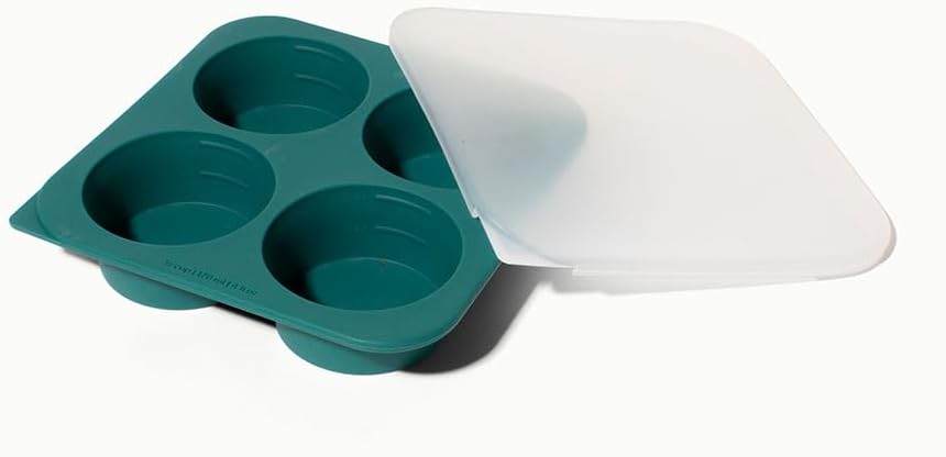 2-Tbsp Silicone Freezer Tray with Lid, 1 Oz (Black Sesame)
