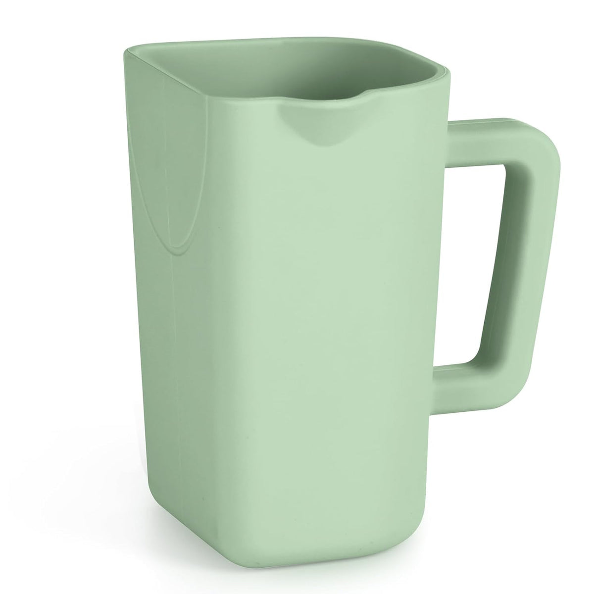 Gentle Pour Bath Rinse Cup | Food Grade Silicone Shampoo & Body Washing Rinser Cup for Kids with Easy Grip Handle - Pea Green