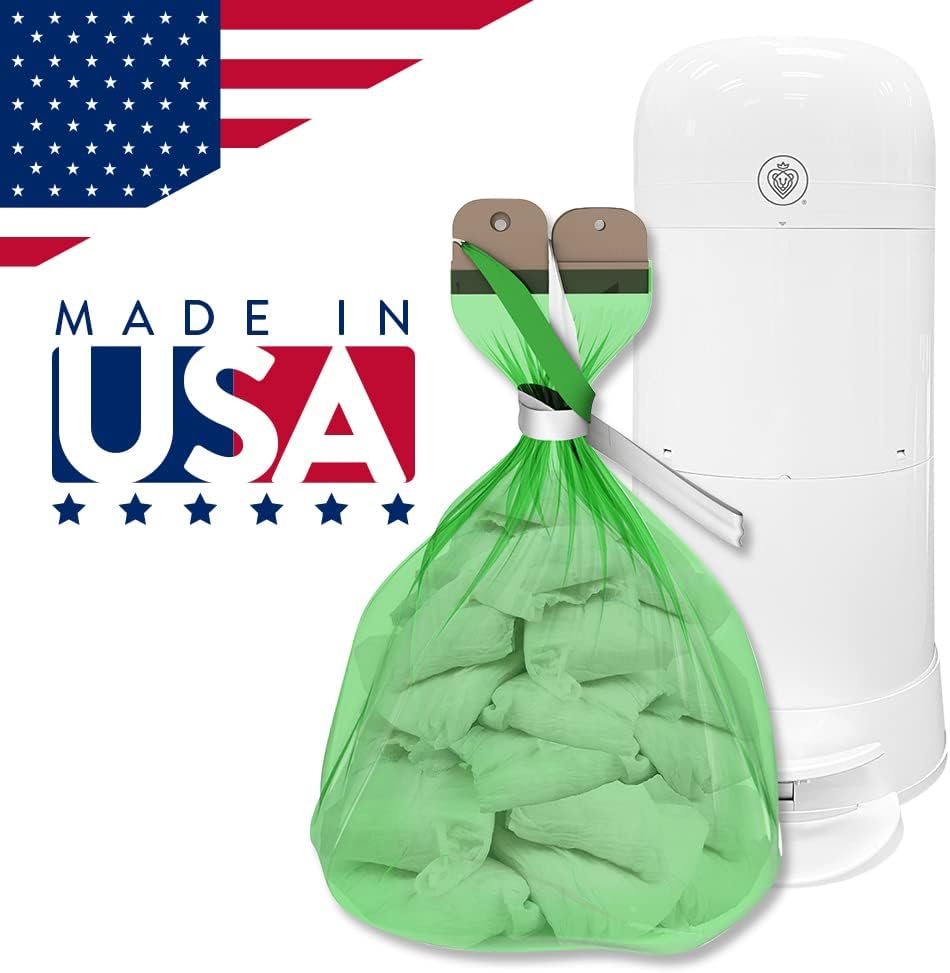 Diaper Refill Bags 10PACK for MY TWIST’R Diaper Pail, Made in USA Outsmart Odors, 7-Layer Bags with Odors Free Patented Technology