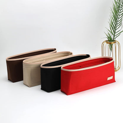 Felt Purse Organizer Insert & Base Shaper 2pc Set for Speedy 25, Black