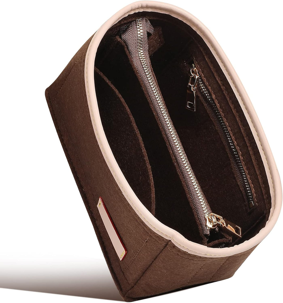 Felt Purse Organizer Insert & Base Shaper 2pc Set for Speedy 25, Black
