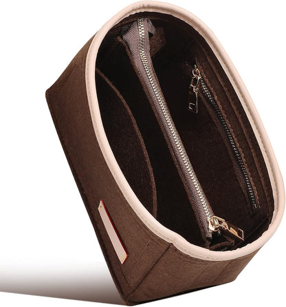 Felt Purse Organizer Insert & Base Shaper 2pc Set for Speedy 25, Black
