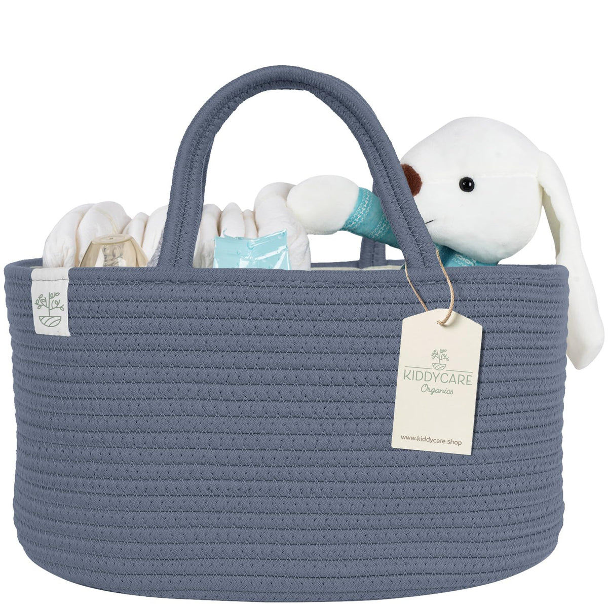 Diaper Caddy Organizer for Baby Nursery Basket with Handle Lid Nursing Caddy with Changing Table Organizer Cart Newborn Caddy Rosy (Floral Print) X-Large