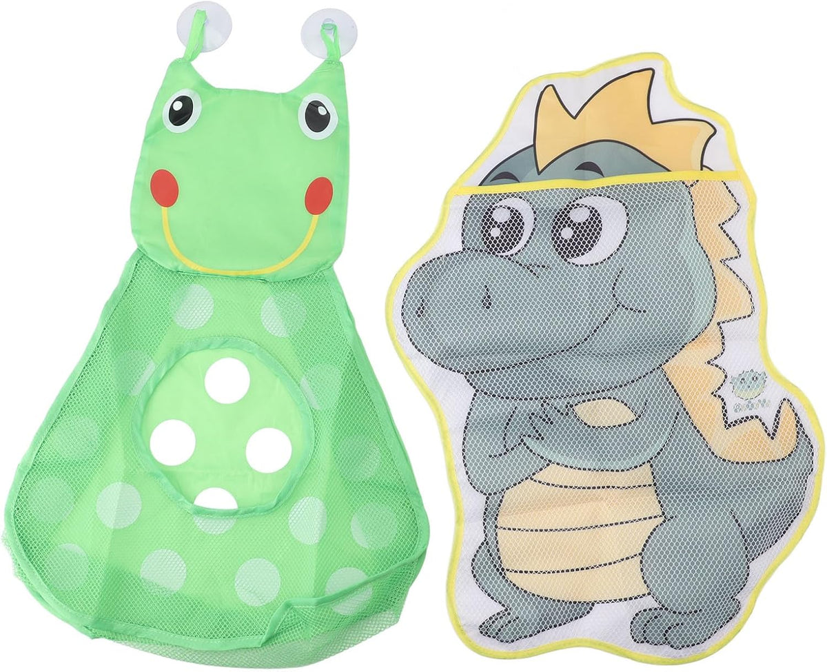 Bath Toy MESH Bag Storage Organizer Durable NET for Kids Bathroom Bedroom CAR Dinosaur Frog