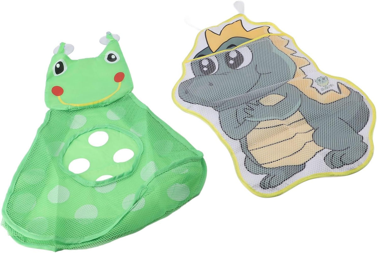 Bath Toy MESH Bag Storage Organizer Durable NET for Kids Bathroom Bedroom CAR Dinosaur Frog
