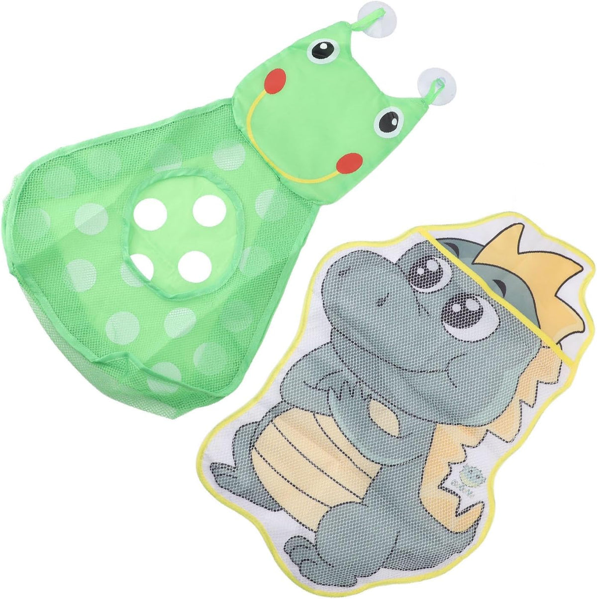 Bath Toy MESH Bag Storage Organizer Durable NET for Kids Bathroom Bedroom CAR Dinosaur Frog