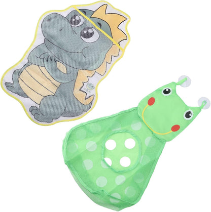 Bath Toy MESH Bag Storage Organizer Durable NET for Kids Bathroom Bedroom CAR Dinosaur Frog