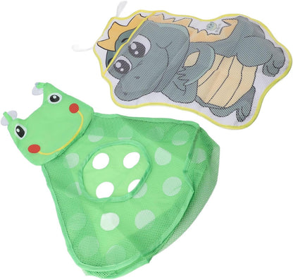 Bath Toy MESH Bag Storage Organizer Durable NET for Kids Bathroom Bedroom CAR Dinosaur Frog