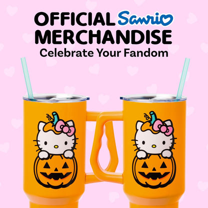Betty Boop Core Cute Pose, Stainless Steel Tumbler, 40oz | Sitting, Hearts and Dots, Straw Cover Cap, Handle, Lid, Double Walled, Fits in Cup Holder, 1.18 Liters - Colors B