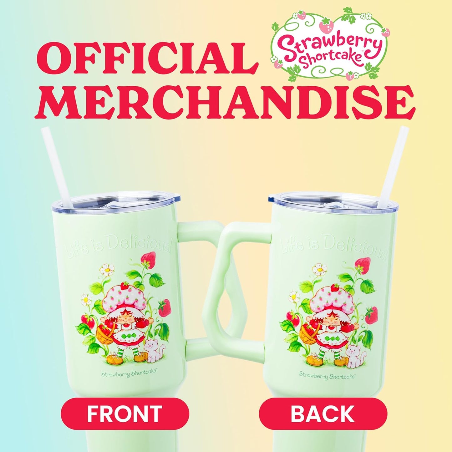Betty Boop Core Cute Pose, Stainless Steel Tumbler, 40oz | Sitting, Hearts and Dots, Straw Cover Cap, Handle, Lid, Double Walled, Fits in Cup Holder, 1.18 Liters - Colors B