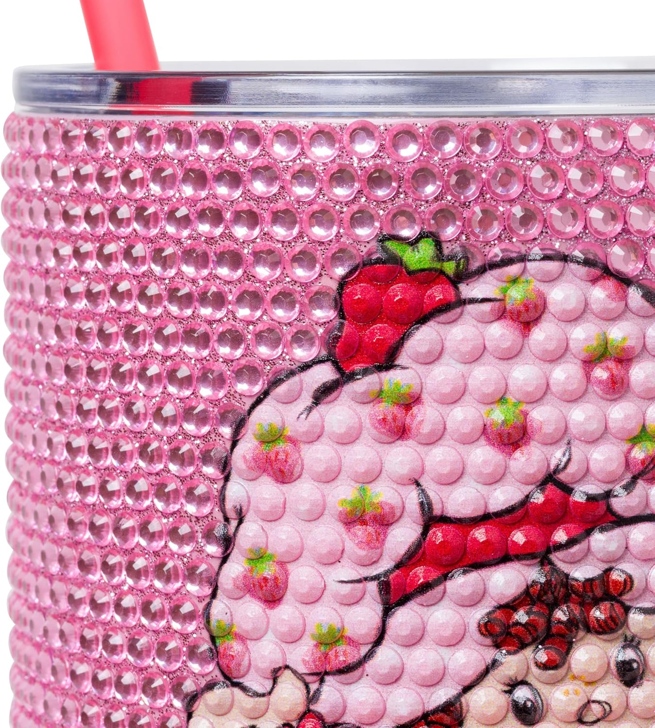 Betty Boop Core Cute Pose, Stainless Steel Tumbler, 40oz | Sitting, Hearts and Dots, Straw Cover Cap, Handle, Lid, Double Walled, Fits in Cup Holder, 1.18 Liters - Colors B