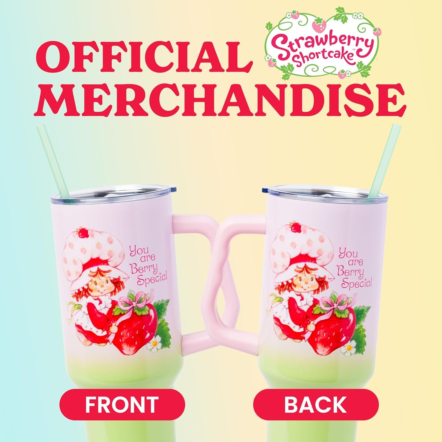 Betty Boop Core Cute Pose, Stainless Steel Tumbler, 40oz | Sitting, Hearts and Dots, Straw Cover Cap, Handle, Lid, Double Walled, Fits in Cup Holder, 1.18 Liters - Colors B