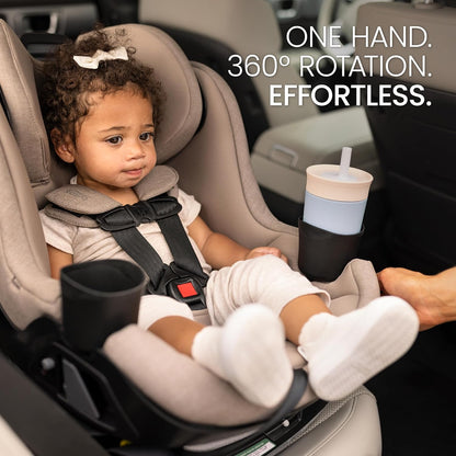 Galaxy360 Slim Rotating Convertible Car Seat — Teak