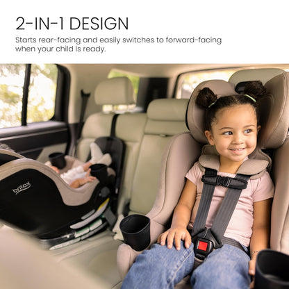 Galaxy360 Slim Rotating Convertible Car Seat — Teak