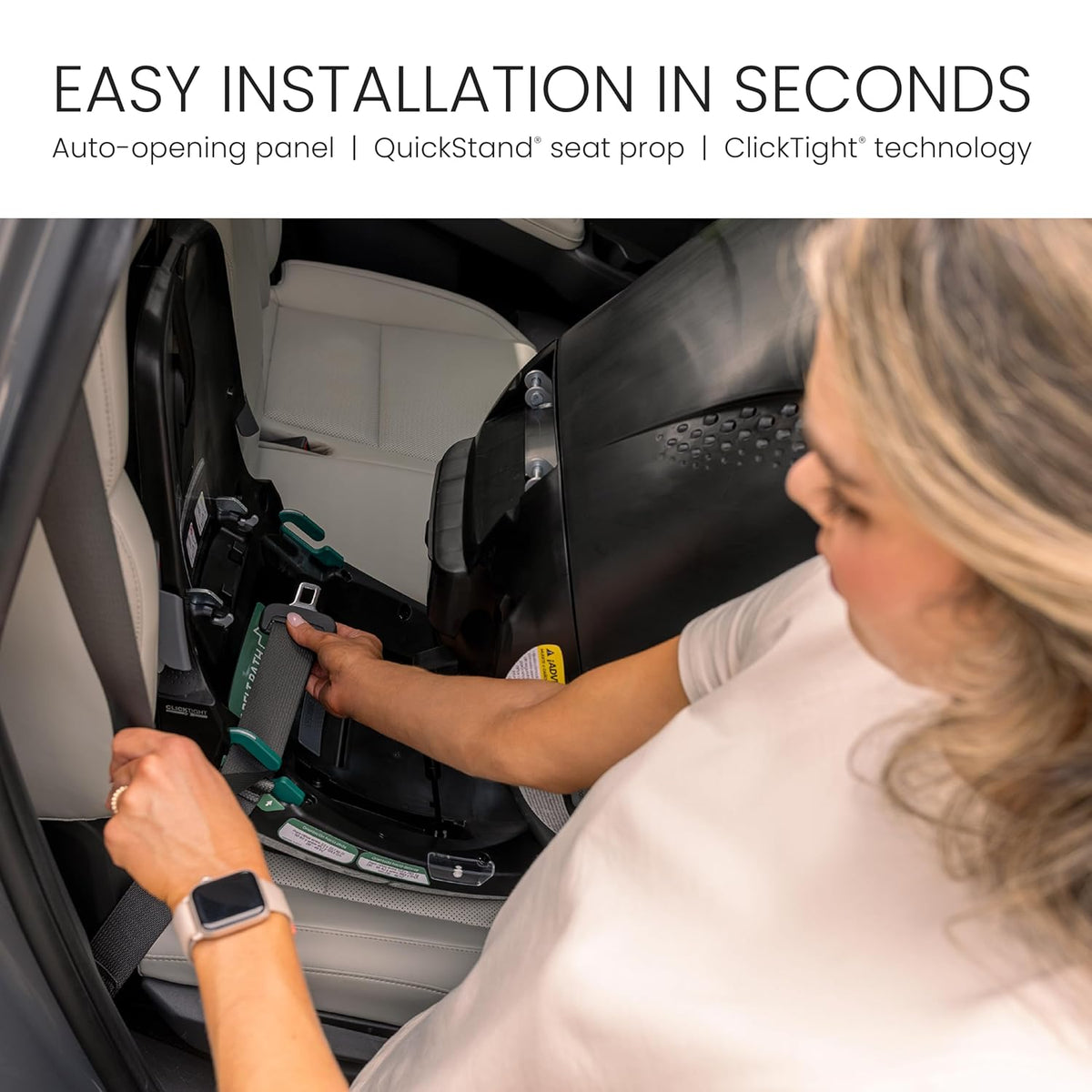 Galaxy360 Slim Rotating Convertible Car Seat — Teak