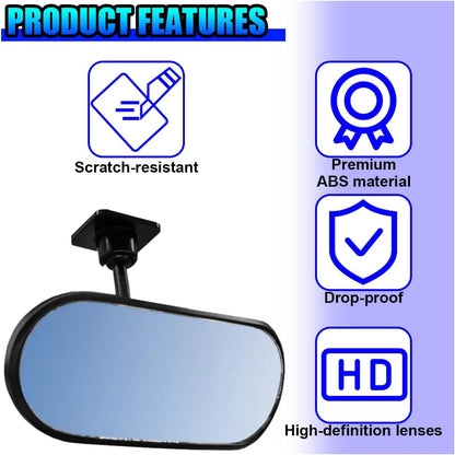 Baby Car Mirror Rear Facing, 360° Adjustable HD Wide Angle Convex Mirror, Self-Adhesive Auto Interior Safety Rearview Mirrors Essential Accessories for Observing Backseat Infant (Paste)
