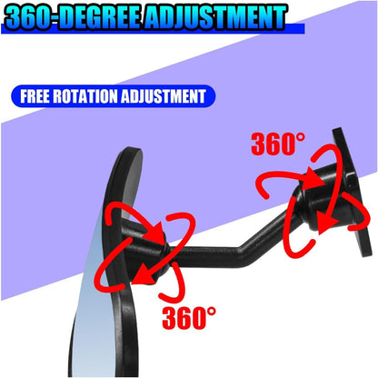 Baby Car Mirror Rear Facing, 360° Adjustable HD Wide Angle Convex Mirror, Self-Adhesive Auto Interior Safety Rearview Mirrors Essential Accessories for Observing Backseat Infant (Paste)