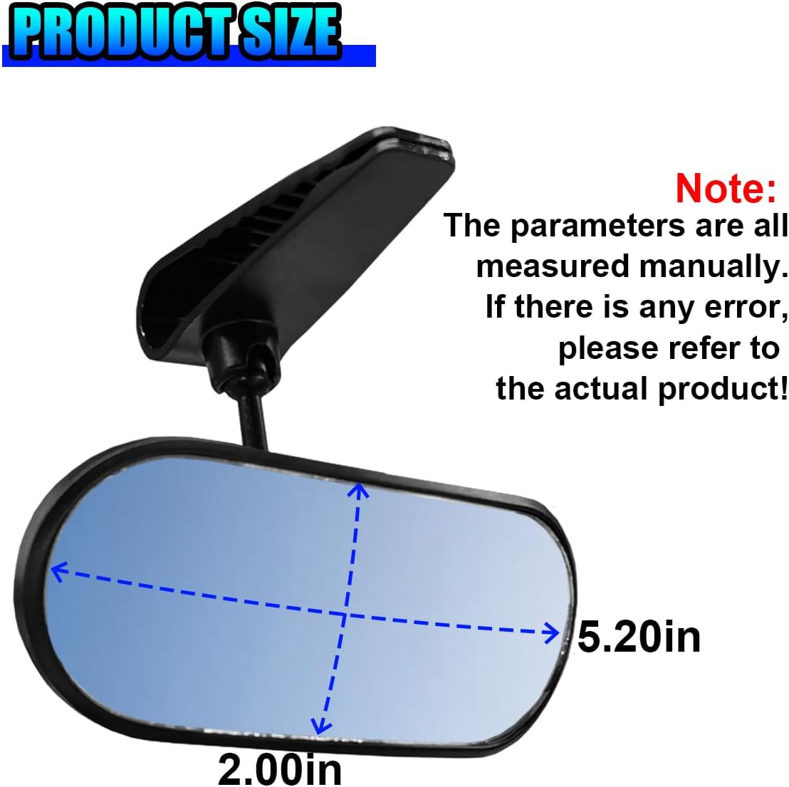 Baby Car Mirror Rear Facing, 360° Adjustable HD Wide Angle Convex Mirror, Self-Adhesive Auto Interior Safety Rearview Mirrors Essential Accessories for Observing Backseat Infant (Paste)