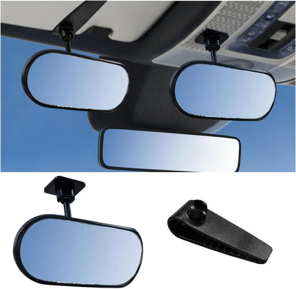 Baby Car Mirror Rear Facing, 360° Adjustable HD Wide Angle Convex Mirror, Self-Adhesive Auto Interior Safety Rearview Mirrors Essential Accessories for Observing Backseat Infant (Paste)