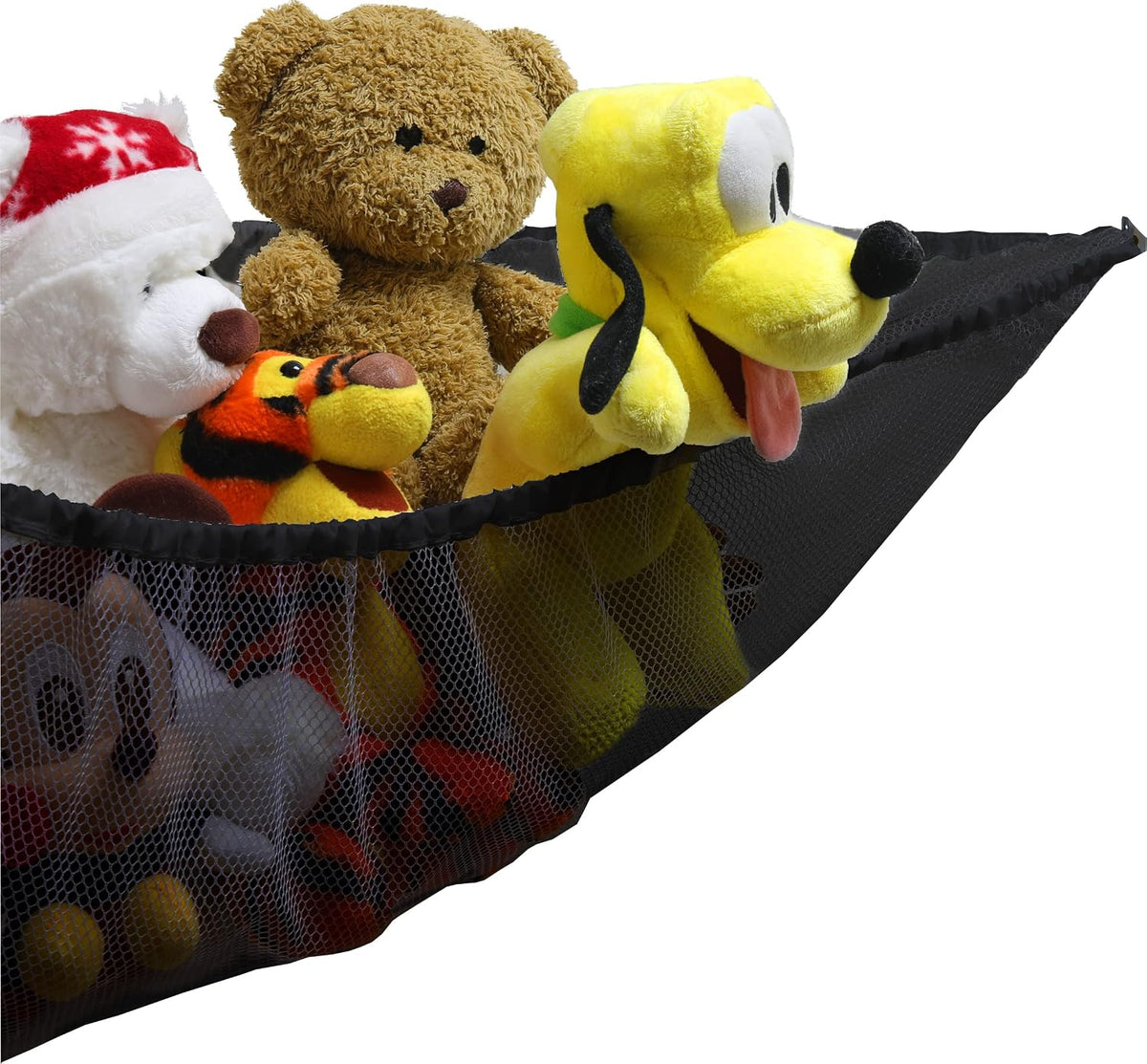 2 Pack Stuffed Animal Toy Hammock Net, White