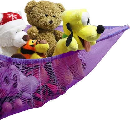 2 Pack Stuffed Animal Toy Hammock Net, White