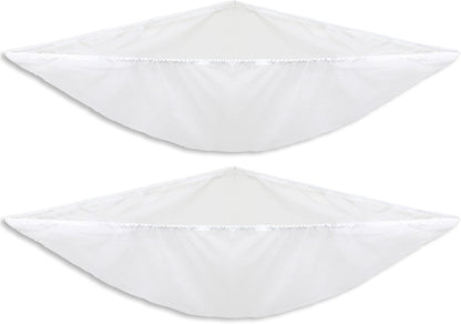 2 Pack Stuffed Animal Toy Hammock Net, White