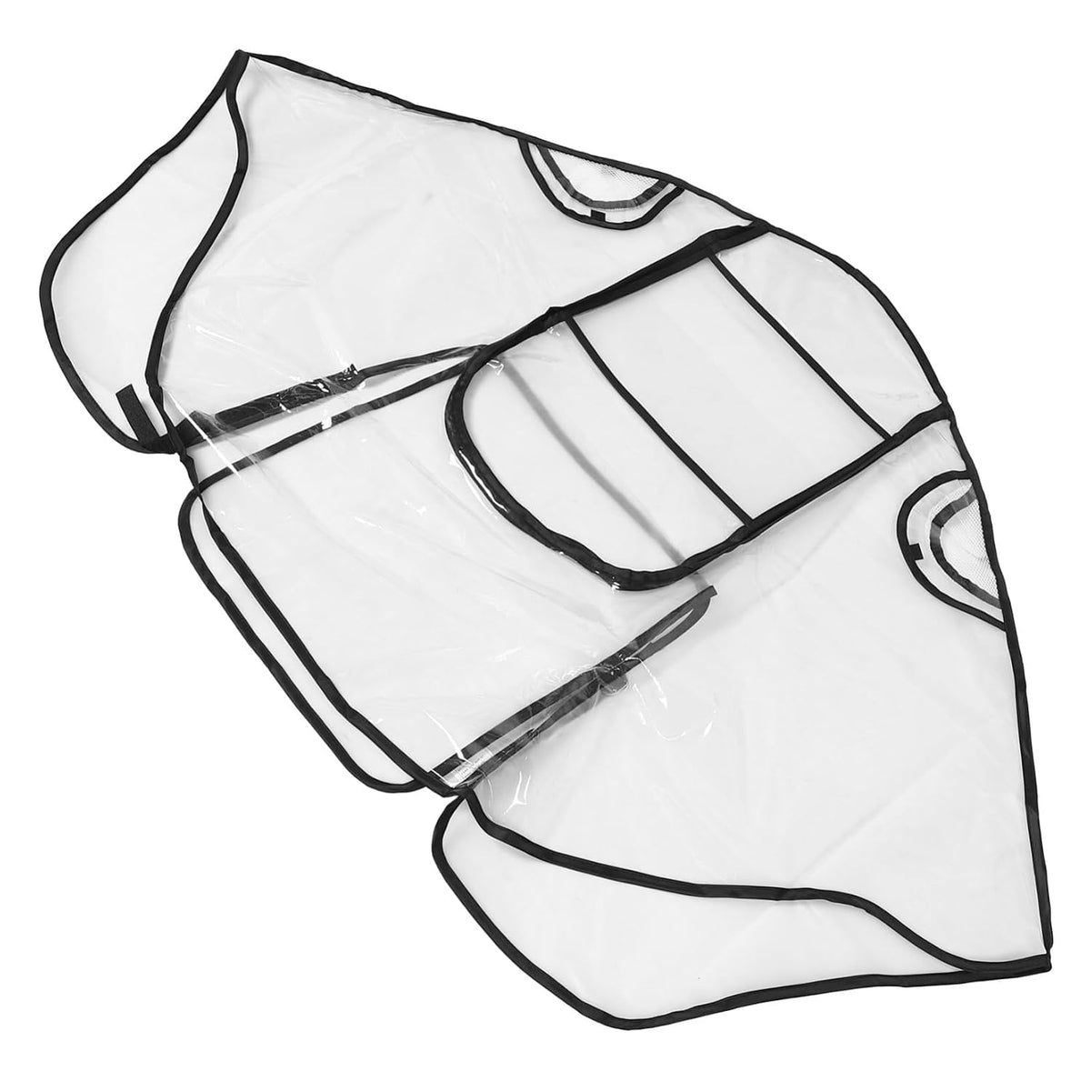 Stroller Rain Cover Windproof Transparent EVA Shield with Ventilation Nets for Pushchair Buggy Pram Easy to Install and Portable