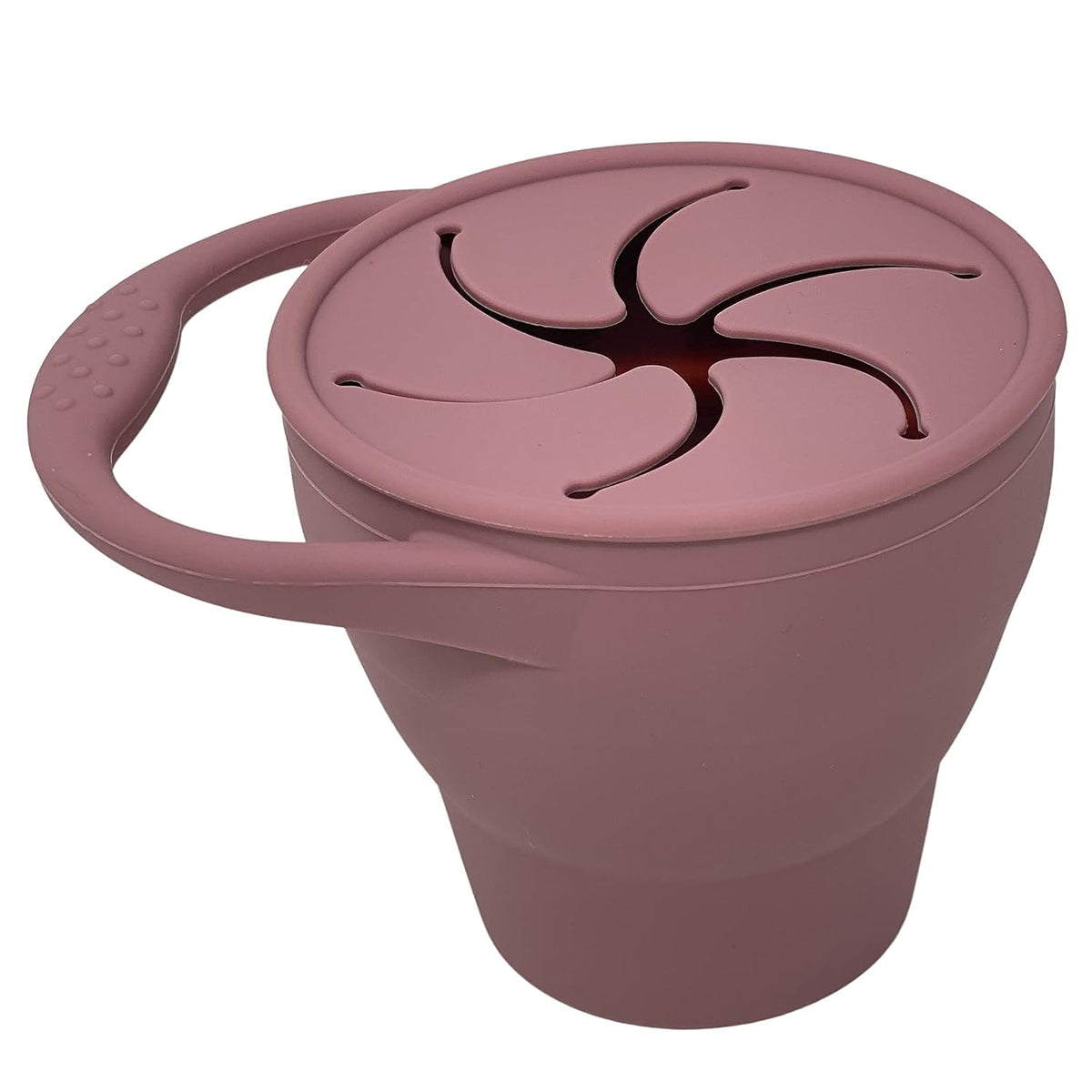 Snack Attack Snack Cup | Collapsible Silicone Snack Container | Toddler and Baby (Stormy)