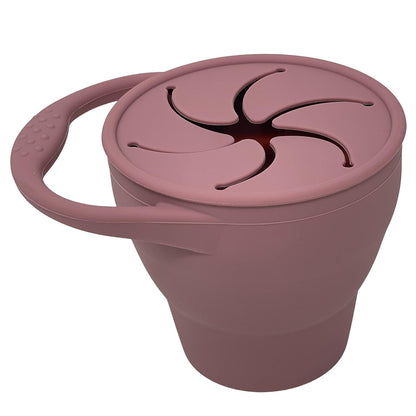Snack Attack Snack Cup | Collapsible Silicone Snack Container | Toddler and Baby (Stormy)