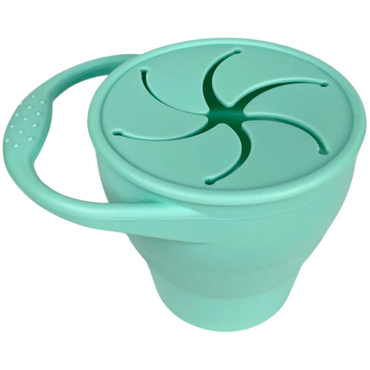 Snack Attack Snack Cup | Collapsible Silicone Snack Container | Toddler and Baby (Stormy)