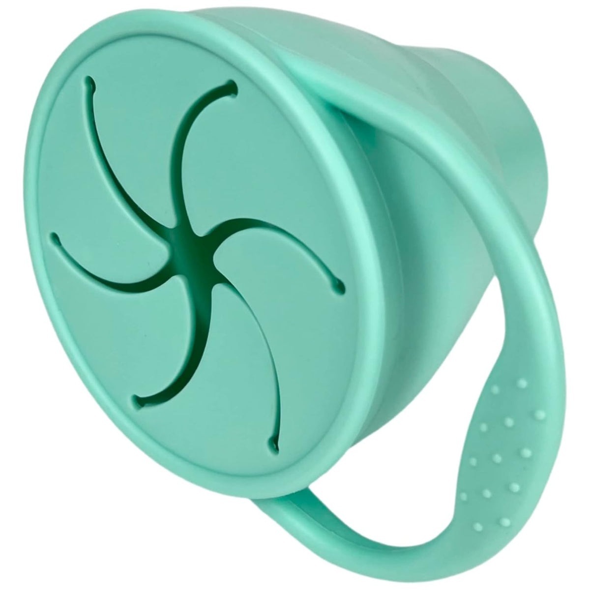 Snack Attack Snack Cup | Collapsible Silicone Snack Container | Toddler and Baby (Stormy)