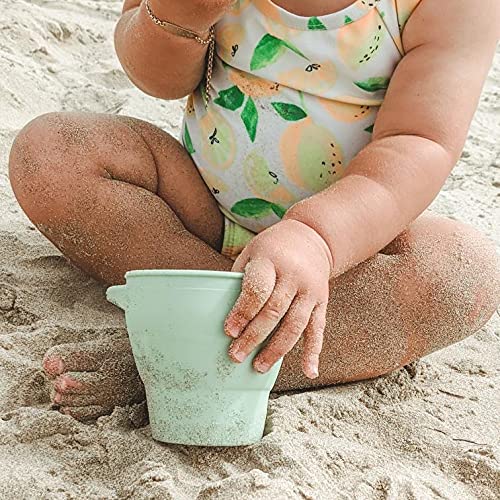 Snack Attack Snack Cup | Collapsible Silicone Snack Container | Toddler and Baby (Stormy)