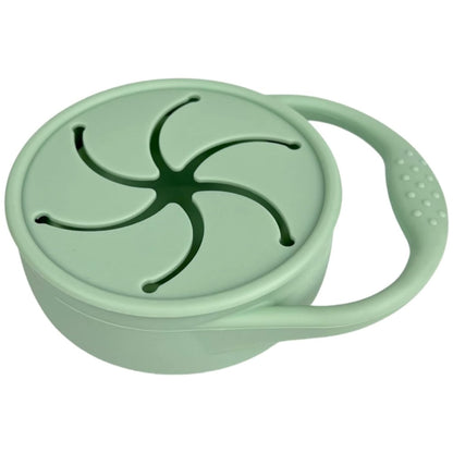 Snack Attack Snack Cup | Collapsible Silicone Snack Container | Toddler and Baby (Stormy)