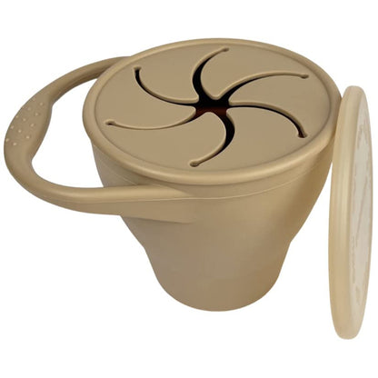 Snack Attack Snack Cup | Collapsible Silicone Snack Container | Toddler and Baby (Stormy)