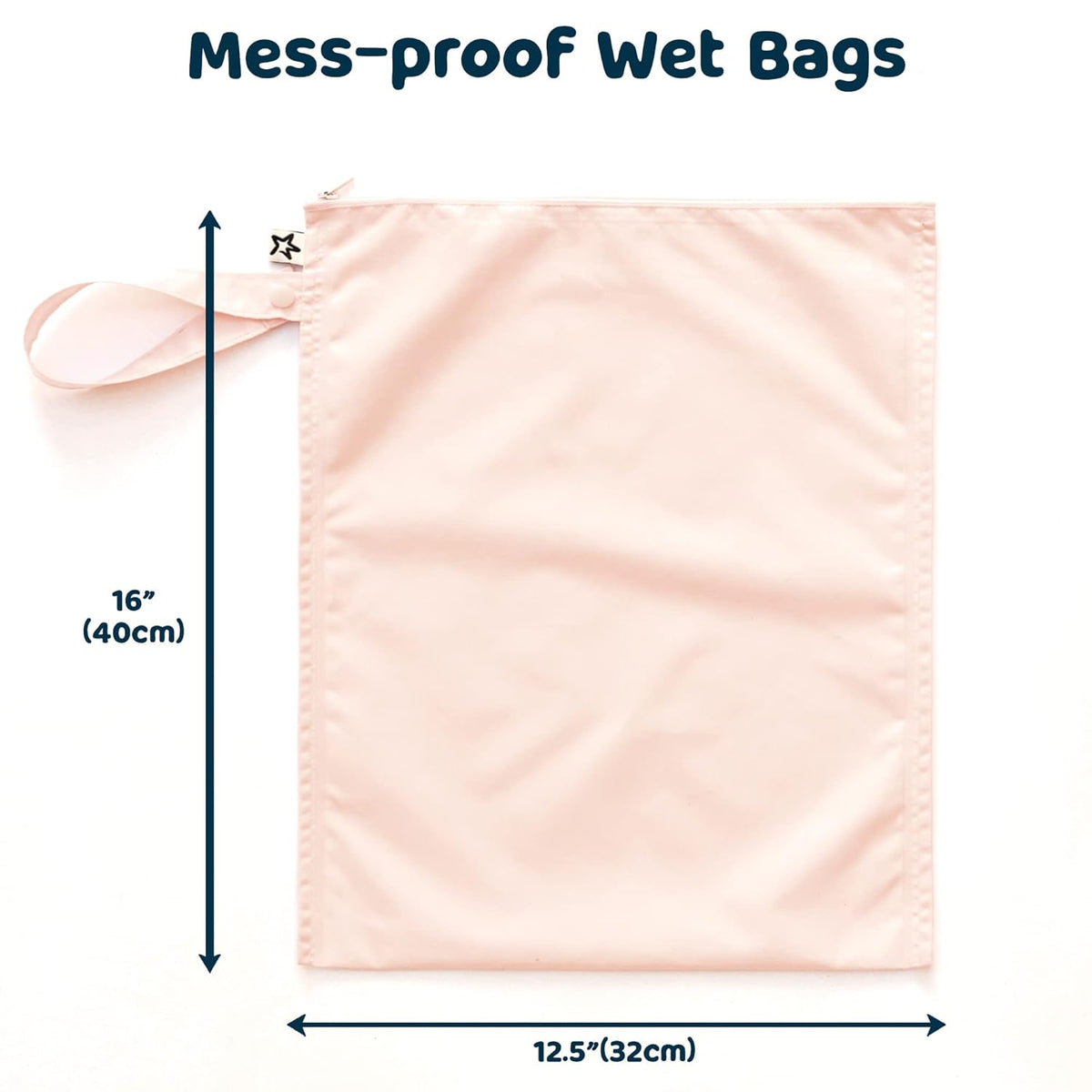 Mess Proof Wet Bags | Reusable Waterproof Wet Bags for Swimsuits | Baby Clothes | Travel & Diaper Bag (Pink, Brown Checkers) - Colors A