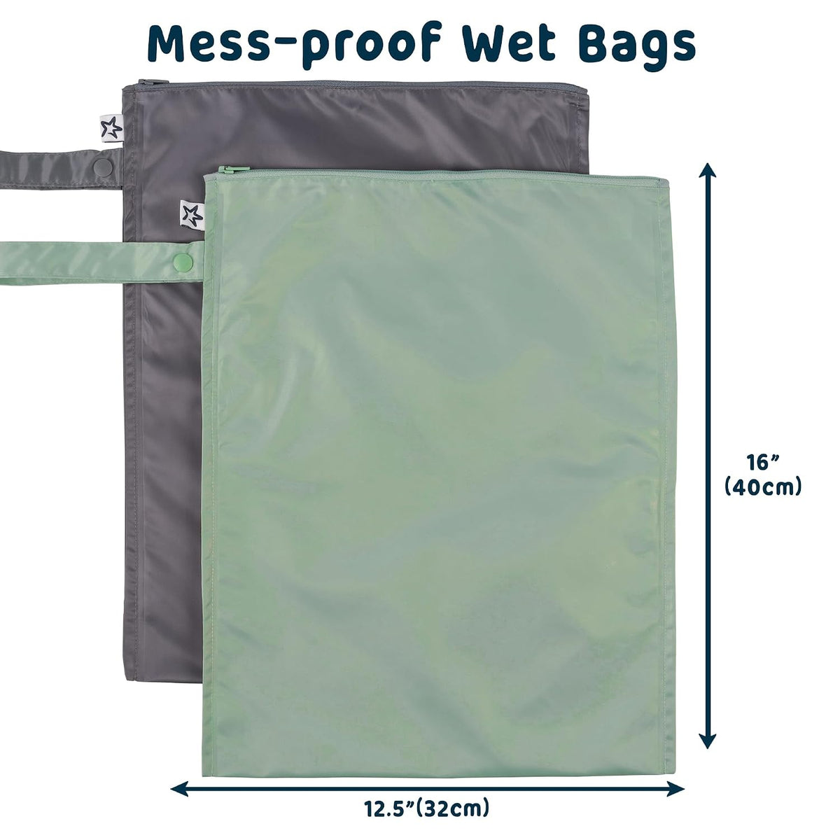 Mess Proof Wet Bags | Reusable Waterproof Wet Bags for Swimsuits | Baby Clothes | Travel & Diaper Bag (Pink, Brown Checkers) - Colors A
